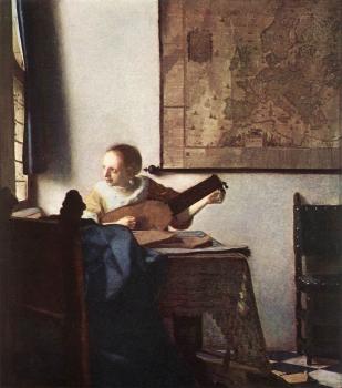 約翰尼斯 維米爾 Woman with a Lute near a Window